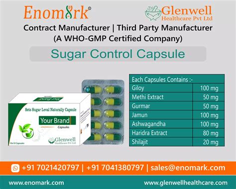 Sugar Control Capsule Contract Manufacturing