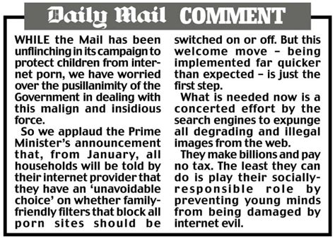 Internet Porn Block To Begin In New Year M Families To Make Access Choice Daily Mail Online