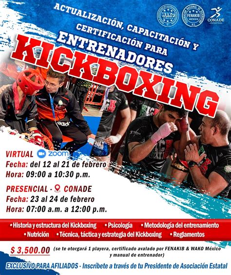 Certificacion Para Entrenadores De Kickboxing Federaci N Nacional De