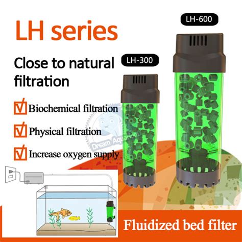 Fish Tank Filter Fluidized Moving Bed Filter Bubble Bio Media Reactor