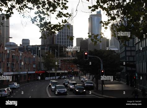 sydney downtown   beautiful city  australia stock photo