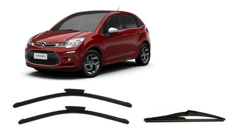 Kit Palhetas Parabrisa Novo Citroen C Teto Zenith