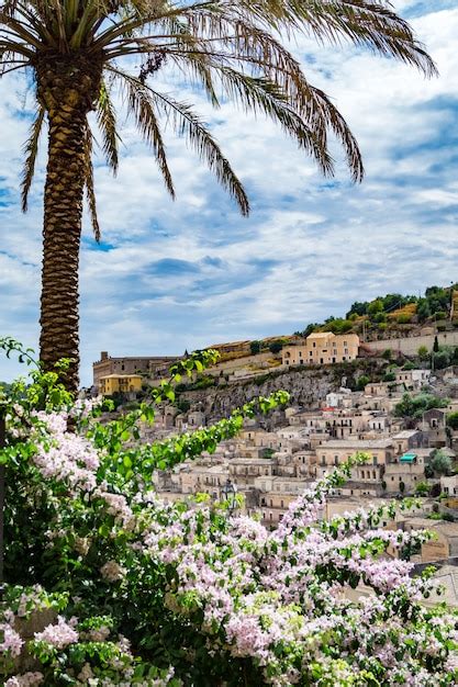 Premium Photo | View of houses in old town modica, sicily