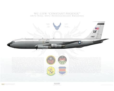 Aircraft Profile Print Of WC 135W Constant Phoenix 55th W 45th RS 61