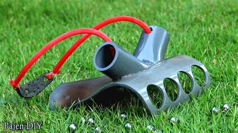 Diy Slingshot Unique And Powerful Slingshot From Pvc Pipe Youtube