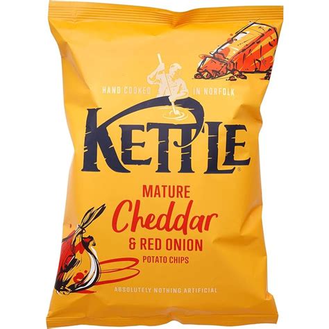 Kettle Mature Cheddar Red Onion Potato Chips G Shopee Singapore