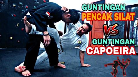 Guntingan Pencak Silat Vs Guntingan Capoeira Youtube