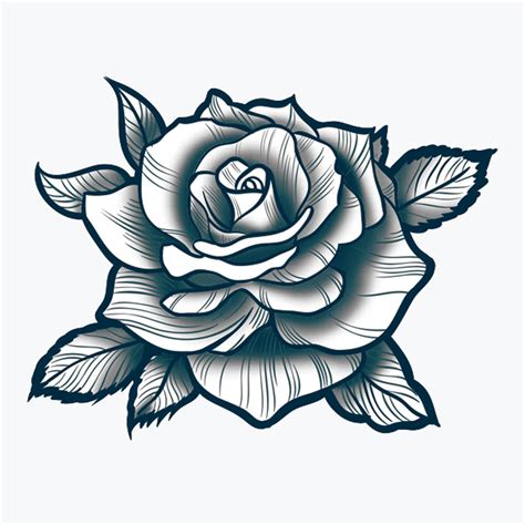 Large Rose | Semi-Permanent Tattoo - Not a Tattoo