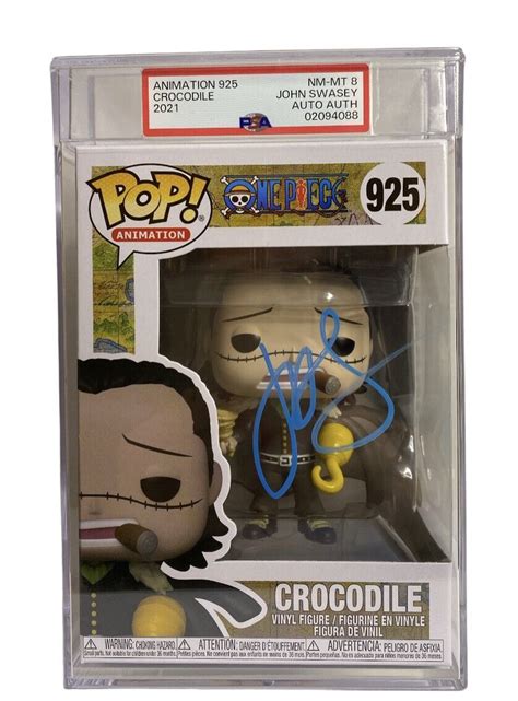 Graded Psa Funko Pop One Piece Crocodile Signed By John Swasey Ebay