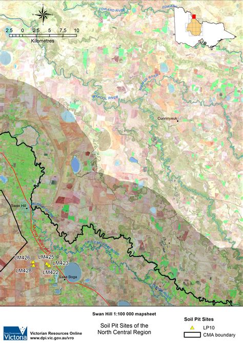 Swan Hill Mapsheet Soil Pit Sites Vro Agriculture Victoria