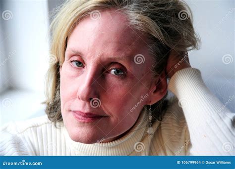 Mature Female Blond Beauty Stock Photo Image Of Indoors Sensual