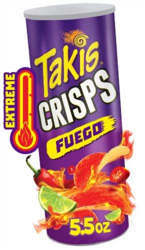 Takis Fuego Crisps Hot Chili Pepper And Lime Potato Crisps 55 Oz Kroger