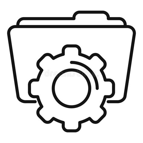 Vector De Esquema De Icono De Copia De Seguridad Nube De Datos Stock