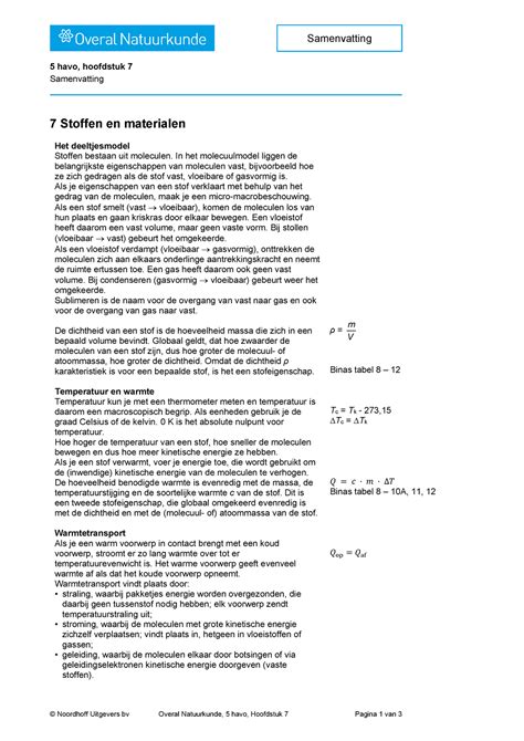 Overal Na 5 H Hoofdstuk 07 Samenvatting Noordhoff Uitgevers Bv