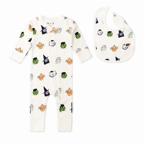 M+A by Monica + Andy Organic Cotton Gender Neutral Long Sleeve Baby One