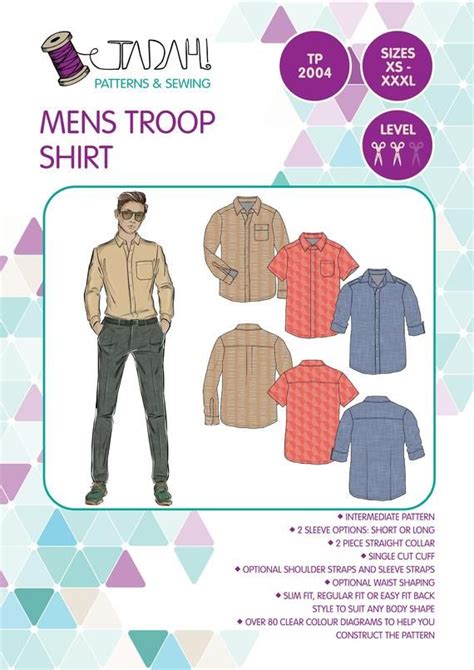 Mens Trop Shirt Sewing Pattern