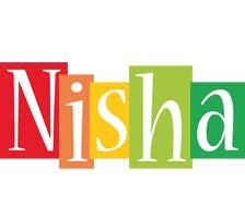 Nisha Logo | Name Logo Generator - Smoothie, Summer, Birthday, Kiddo, Colors Style