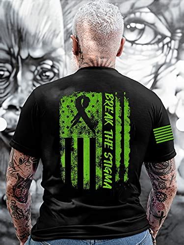 Patriothee Fight The Stigma Mental Health Awareness Shirt Green Mental