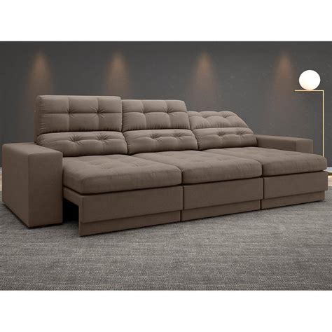 Sofa Jobim Retratil E Reclinavel Marrom Black Friday Vale Pix Casas