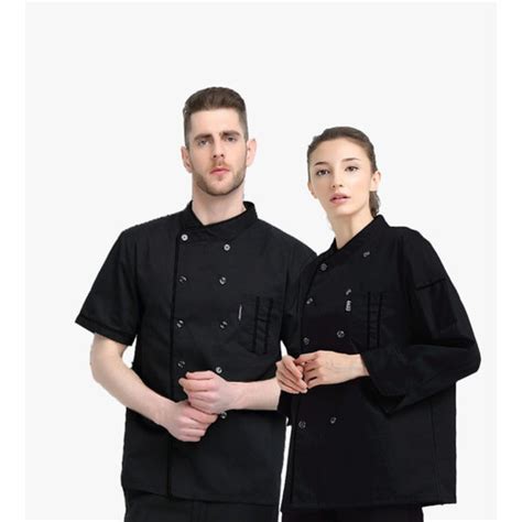 Promo Baju Chef Baju Koki Chef Jacket Pria Wanita Lengan Panjang Pendek