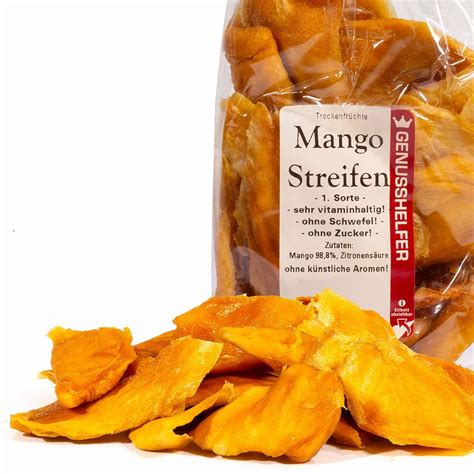 Bremer Gew Rzhandel Mango Getrocknet Ungeschwefelte Mangostreifen