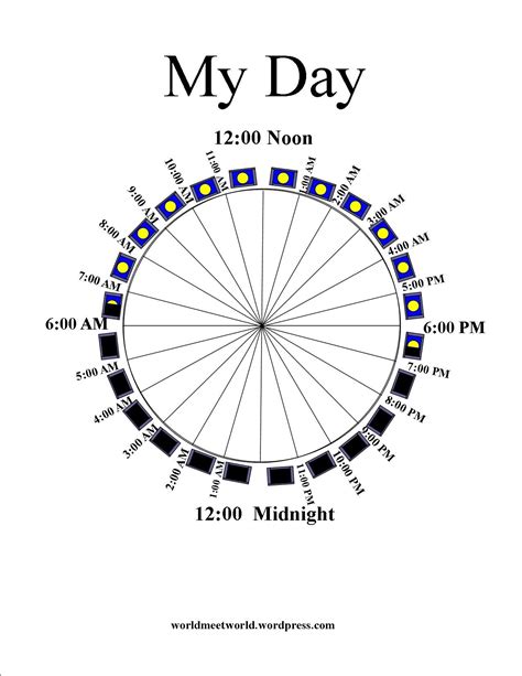 24 Hour Clock Chart Printable