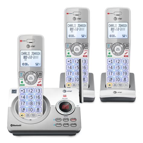 AT T DL72310 3 Handset Cordless Phone Unsurpassed Range Bluetooth