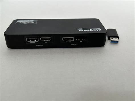 Plugable Displaylink Usbc 6950ue 4k Plug And Display Dual Monitor Adapter Hdmi 819927012344 Ebay