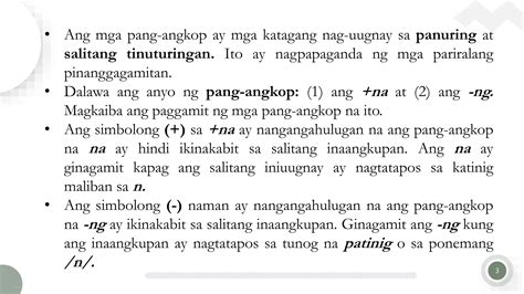 Topic 9 Pang Angkop Pangatnig Pang Ukol Pantukoypptx