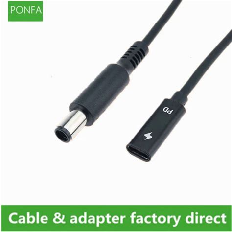 74x50 Mm With Pin Jack To Usb Type C Pd Power Adapter Converter Dc Plug Connector Cable Cord