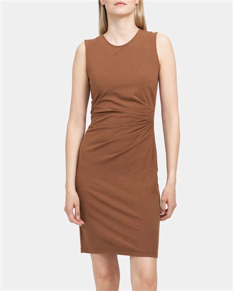 Theory Outlet Official Site Sheath Dress In Modal Cotton