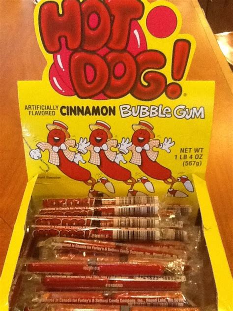 Hot Dog Gum Vintage Candy Old Fashioned Candy Vintage Candy Retro