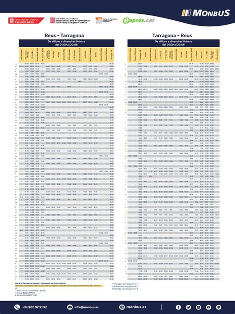Autobus Reus Tarragona Monbus Pdf