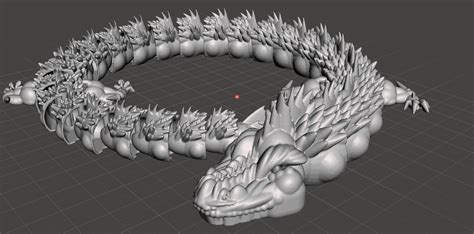 Stl File Dragon🐉 Articulated🐉 ・3d Printing Model To Download・cults