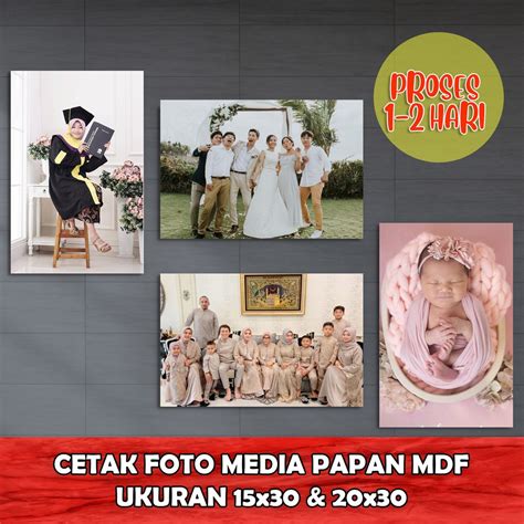 Jual Cetak Foto Ukuran R X Media Papan Mdf I Shopee Indonesia