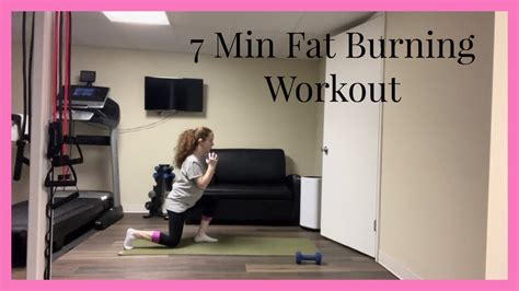 7 Minute Fat Burning Workout W Dumbbells Youtube