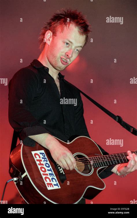 Thom Yorke Of Radiohead At T In The Park Music Festival In Scotland