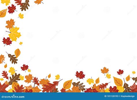 Autumn Leaves [maple] Border Stock Illustration | CartoonDealer.com ...