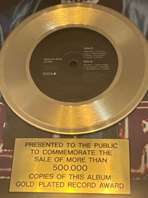 Depeche Mode Ultra Mini Gold Award Kaufen Auf Ricardo