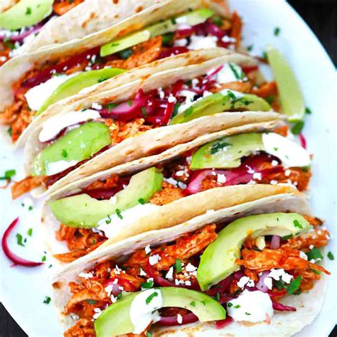 Chicken Tinga Tacos Recipe Video Sweet And Savory Meals