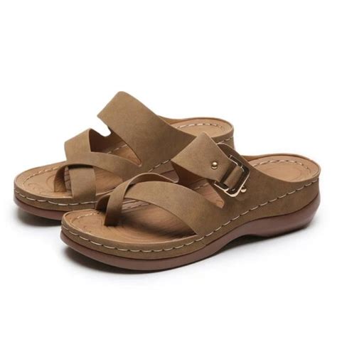 Women’s Arch Support Casual Leather Sandals – OlmGida