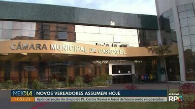 Meio Dia Paran Cascavel Novos Vereadores De Cascavel Assumem Nesta