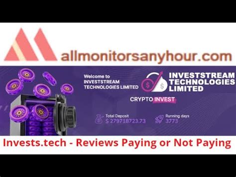 Invests Tech Reviews Paying Or Not Paying HYIP Daily Update All