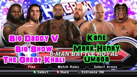 Wwe Svr Big Daddy V Big Show The Great Khali Kane Mark Henry