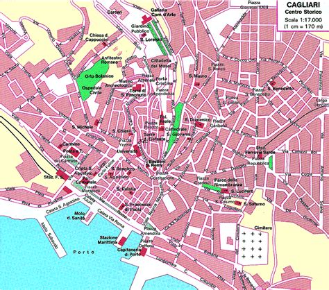 Map of Cagliari