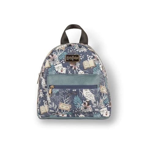 Mini Sac Dos Harry Potter Hedwige Floral Bleu Au Comptoir Des