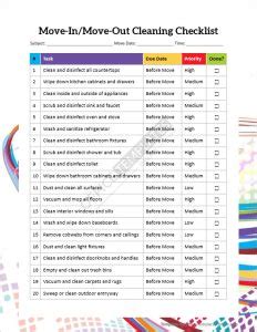 Free Cleaning Checklist Templates In Ms Word Format