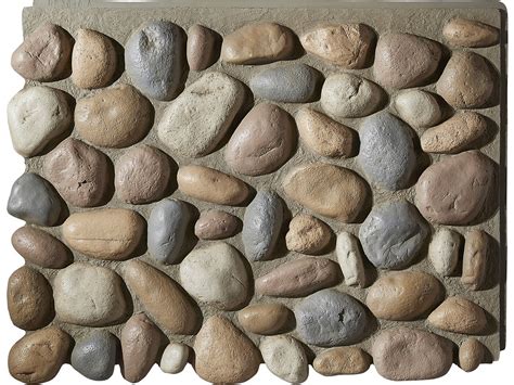 Faux River Rock Wall Panel Tall