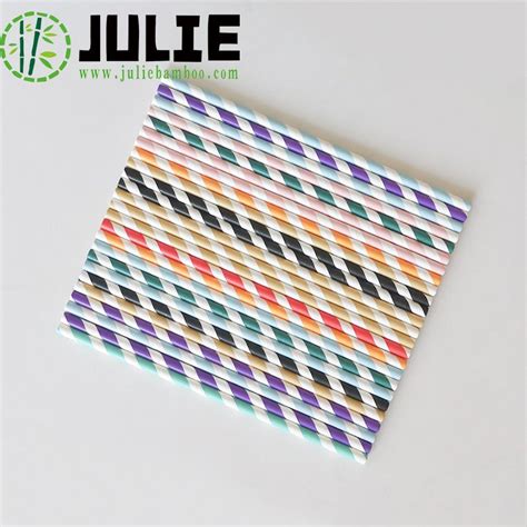 Food Grade Eco Friendly Biodegradable Disposable Kraft Paper Straws For