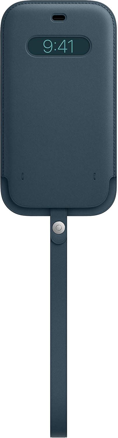 Buy Apple Iphone 12 Pro Max Leather Sleeve With Magsafe Baltic Blue